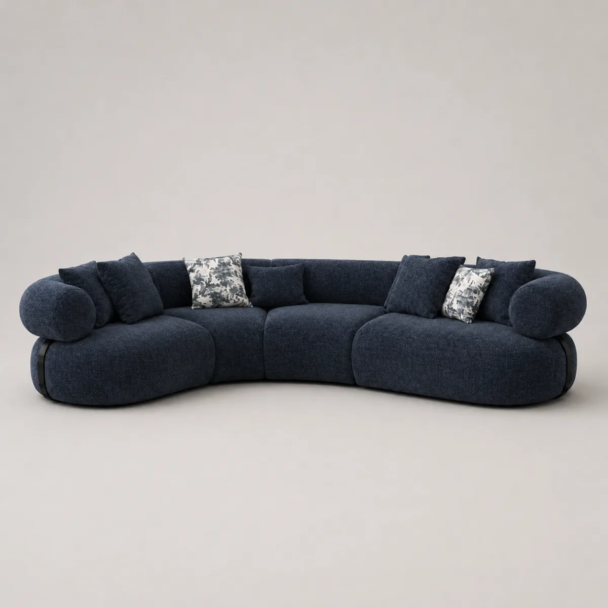 Canape Angle Gauche Hera Coloris Bleu Marine